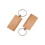 250 Blank Wooden Keychain Rectangular Engraving Key ID Can Be Engraved DIY 5