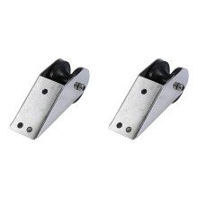 2X Marine Stainless Steel Boat Bow Anchor Roller Bracket Rollers for Yacht(Black)