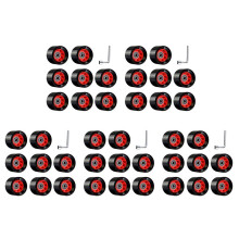 40 Packung 95A 58Mmx39Mm, Innen Quad Roll Schuh RäDer, PU VerschleißFeste RäDer Zwei Reihiges Roll Schuh ZubehöR