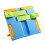 Foldable Plastic Textbook Stand with Page Clip for Book-Blue 1