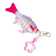 Sommerlicher neuer Stil Kunststoff-Fisch-Schlüsselhalter,-Rot