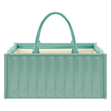 Shower Ready Foldable Nappy Organiser Bag with 2 Removable Dividers