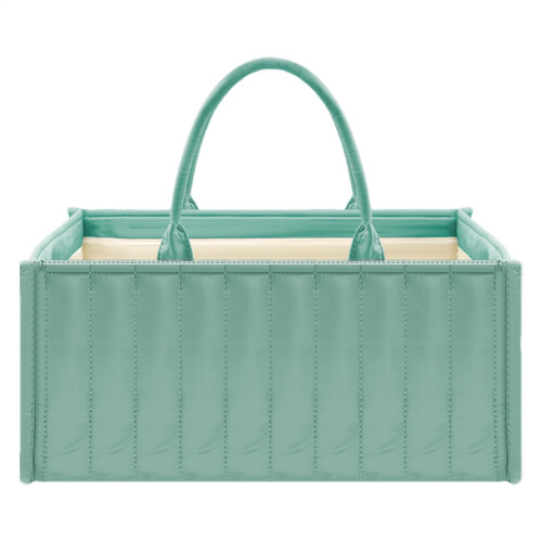 Shower Ready Foldable Nappy Organiser Bag with 2 Removable Dividers