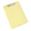 Portable Plastic Clipboard with File Container and Metal-Yellow 1