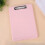 Portable Plastic Clipboard with File Container and Metal-Yellow 6