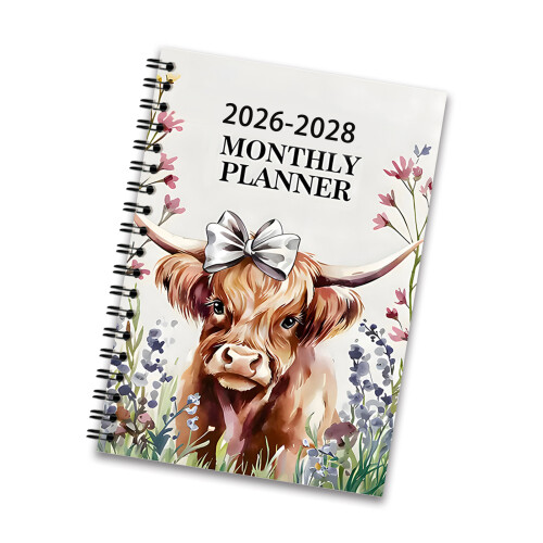 2026-2028 Maandelijkse Planner Twin Coil Bindend Academisch