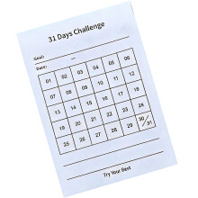 31 Day Journal Notebook Recycled Smooth Writing Habits Trackers