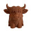 Yak Shape Pen Stand Decorative Plastic Pen Cup-brown XS size 1
