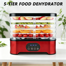 Transparent 5Tray Electric Food Dryer Portable Food Dehydrator Machine