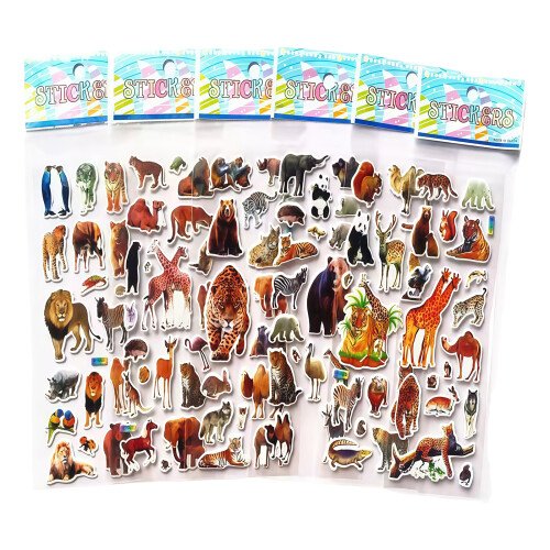 10Sheets Animal Sticker for Kid Craft Scrapbooking Journal