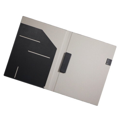 Business Conference Folder With Pen Slots And Card-Black