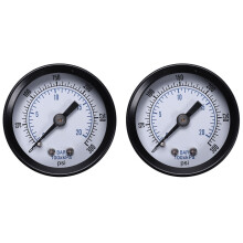 2X Ts-40 1/8 Inch  Pressure Gauge for Fuel Air Oil Liquid Water 0-20Bar / 0-300 Psi