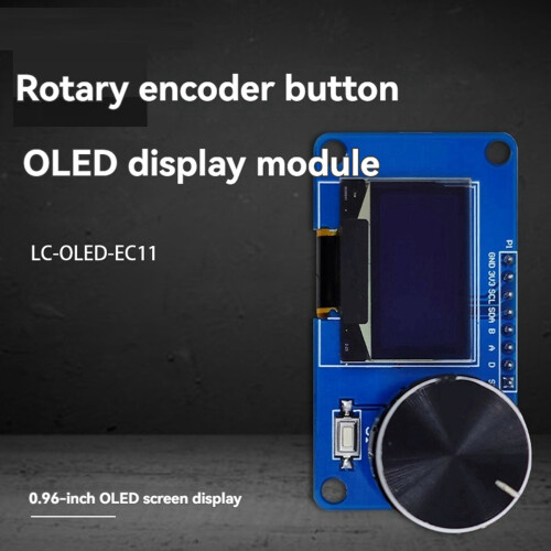 2X Modulo Display OLED da 0,96 Pollici con Pulsanti, Encoder Rotativo EC11, Interfaccia IIC, Schermo LCD 2