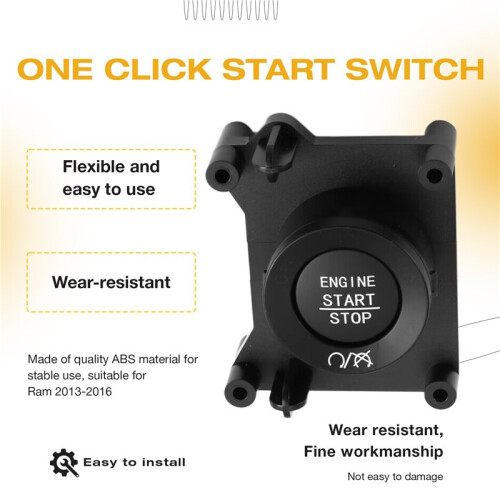 Car Start Ignition  Button 1UW38DX9AB 6CK46DX9AB for  Ram 2013-2016 Ignition 1