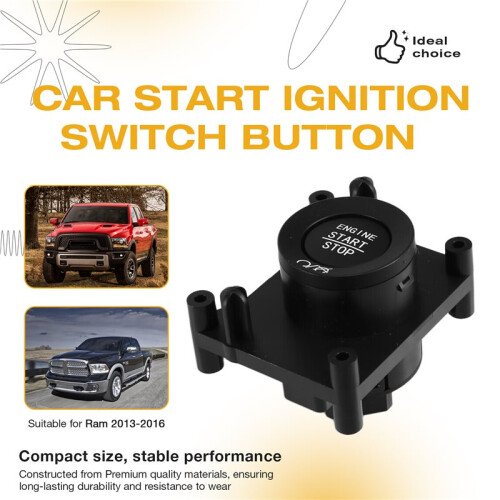 Car Start Ignition  Button 1UW38DX9AB 6CK46DX9AB for  Ram 2013-2016 Ignition