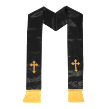 Feierliche Stola Polyester Satin Bestickt