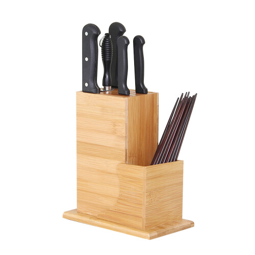Porte-Couteaux En Bambou Rangement Cuisine
