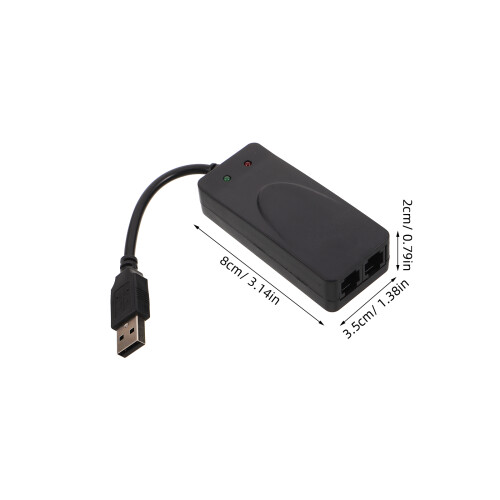 Reliable USB Interface Modem Dual Function Fax Networking Black 1