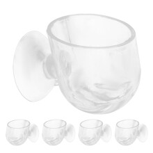 5Pcs Hanging Suction Cup Plant Holders Transparent for Aquarium Plants