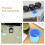 25Pcs Flexible Sky-Blue Pet Lamp Transparency Sheets for Mood Lighting 5