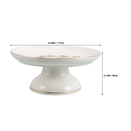 Ceramic Footed Fruit Bowl Altar Serving Tray 1