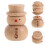 Rustic Wooden Snowman Roller Ball Essential Oil Diffuser Bottle 6