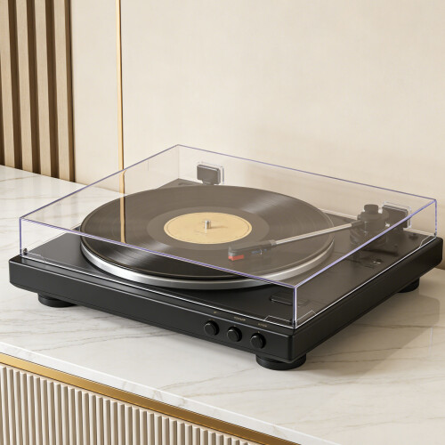 Clear Protective Turntable Dust Cover for Vinyl Record Player 2