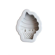 Silicone Fondant Mould 2Pcs Ice Cream Shape Cake Decorating Mold Nonstick Reusable Food Grade