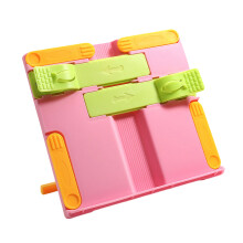 Opvouwbare plastic leerboekenstandaard Leesstandaard met-Roze