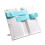 Foldable Reading Stand with Page Clip Extendable-White and blue 1
