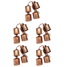 Vintage Metal Cow Bells Dark Brown for Pets and Craft Decorations