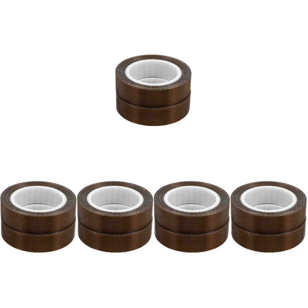 10Rolls Wear-Resistant Coffee Ptfe Tape For Hand Sealer And Insulation 3744083944840