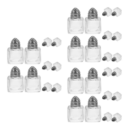 30Pcs Glass Seasoning Containers with Holes for Easy Spice Control 1