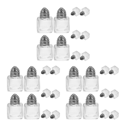 30Pcs Glass Seasoning Containers with Holes for Easy Spice Control 2
