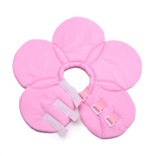 Pink Lightweight Cloth Pet Collar Safe Cone for Wound