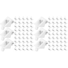 200Sets Furniture Drawer Repair Kit Plastic Wedges with Screws White