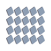 20Pcs Chair Glides Furniture Sliders PTFE Easy Moving Pads Square with Nail Feet Protector for Hardwood Floor