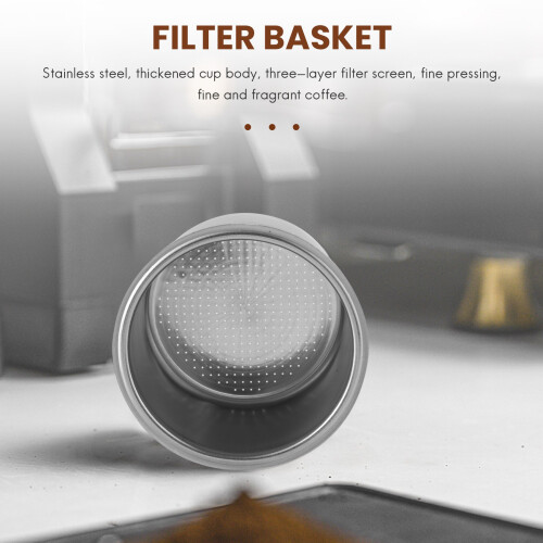 2Pcs 51mm 4 Cups Filter Replacement Filter Basket for Coffee Bottomless Portafilter for  EC680/EC685 Espresso 2