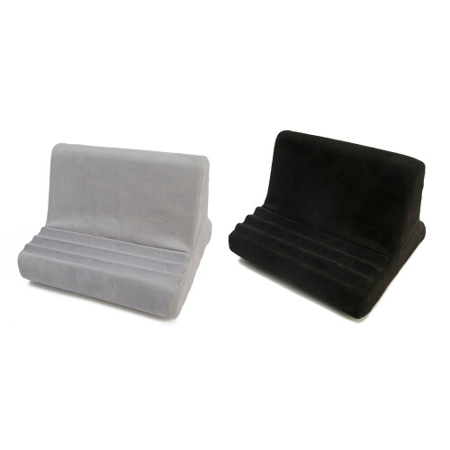 Soft Adjustable Tablet Phone Support Stand Cushion Pillow-Black 1