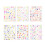 6Sheets Lovely Bear Flower Nail Stickers Decals With 3D Embossed 1