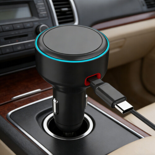60W Powerful Double USB Universal Car Adapter Featuring Detection 1