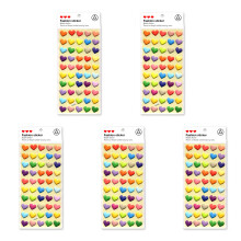 3D-schuimstickers voor kinderen met hart- en stervormen-FP070