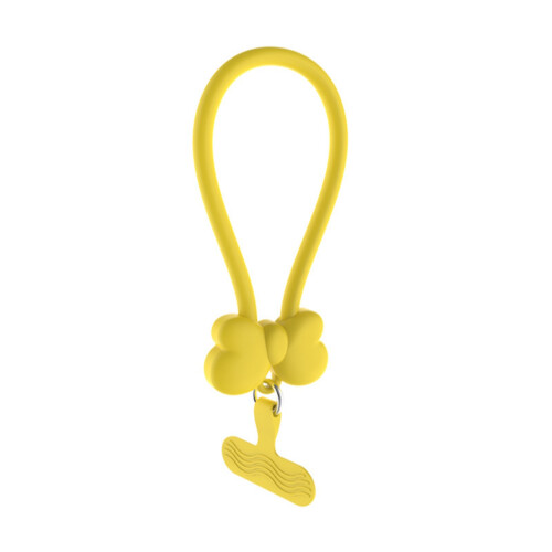 Practical Short Phone Lanyard Chain With Cartoon-yellow