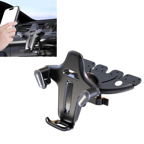 Support de montage de voiture ABS antidérapant de qualité-Argent 2