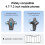 Premium Nonslip ABS Car Mount Support For Stable Phone-Silver 7