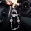Elegant Crystal Beaded Bracelet Cellphone Strap Pendant-White 6