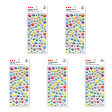 3D-schuimstickers voor kinderen met hart- en stervormen-FP067