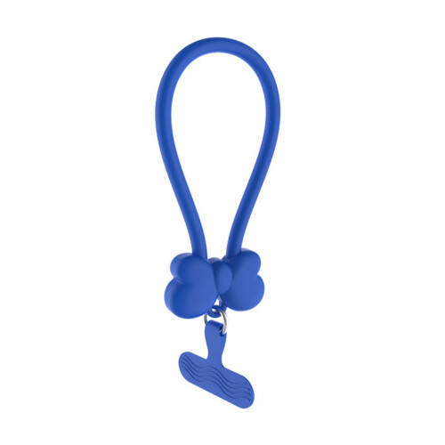 Practical Silicone Phone Lanyard Butterfly Charm Key-blue