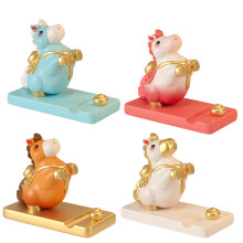 Elegant Rosin Mobile Phone Holder 2026 Horse Year-4 piece set
