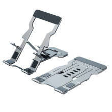 Support pliable en aluminium avec poignée en silicone-Argent